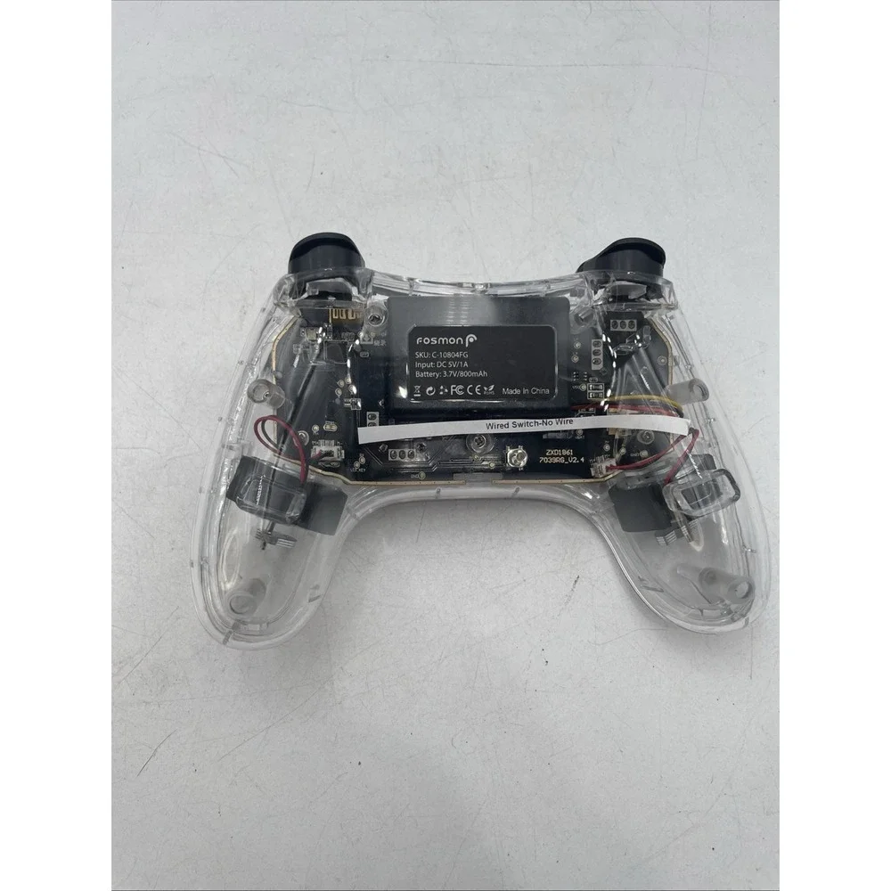 Fosmon ClearWireless Bluetooth Switch Gaming Controller with RGB Lights C10804FG
